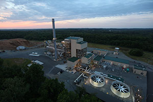 Sunrise view of the Biomass Plant